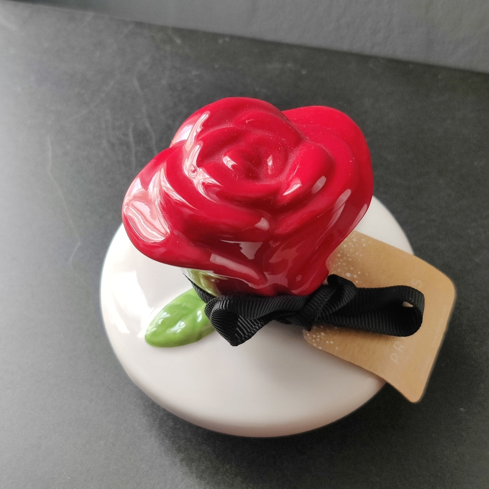 Rae Dunn canister with rose topper - Love Story - Picture 3 of 7